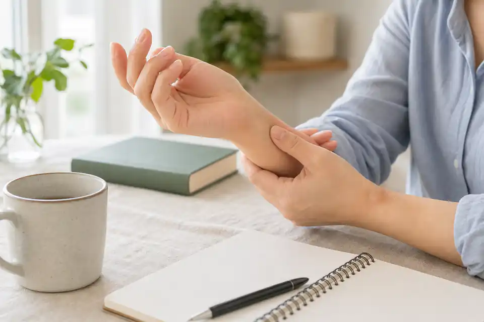 wrist ganglion lump check
