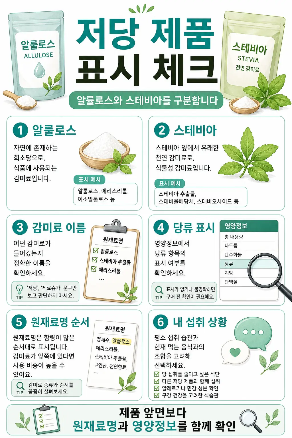 저당 제품 표시 체크 인라인 이미지