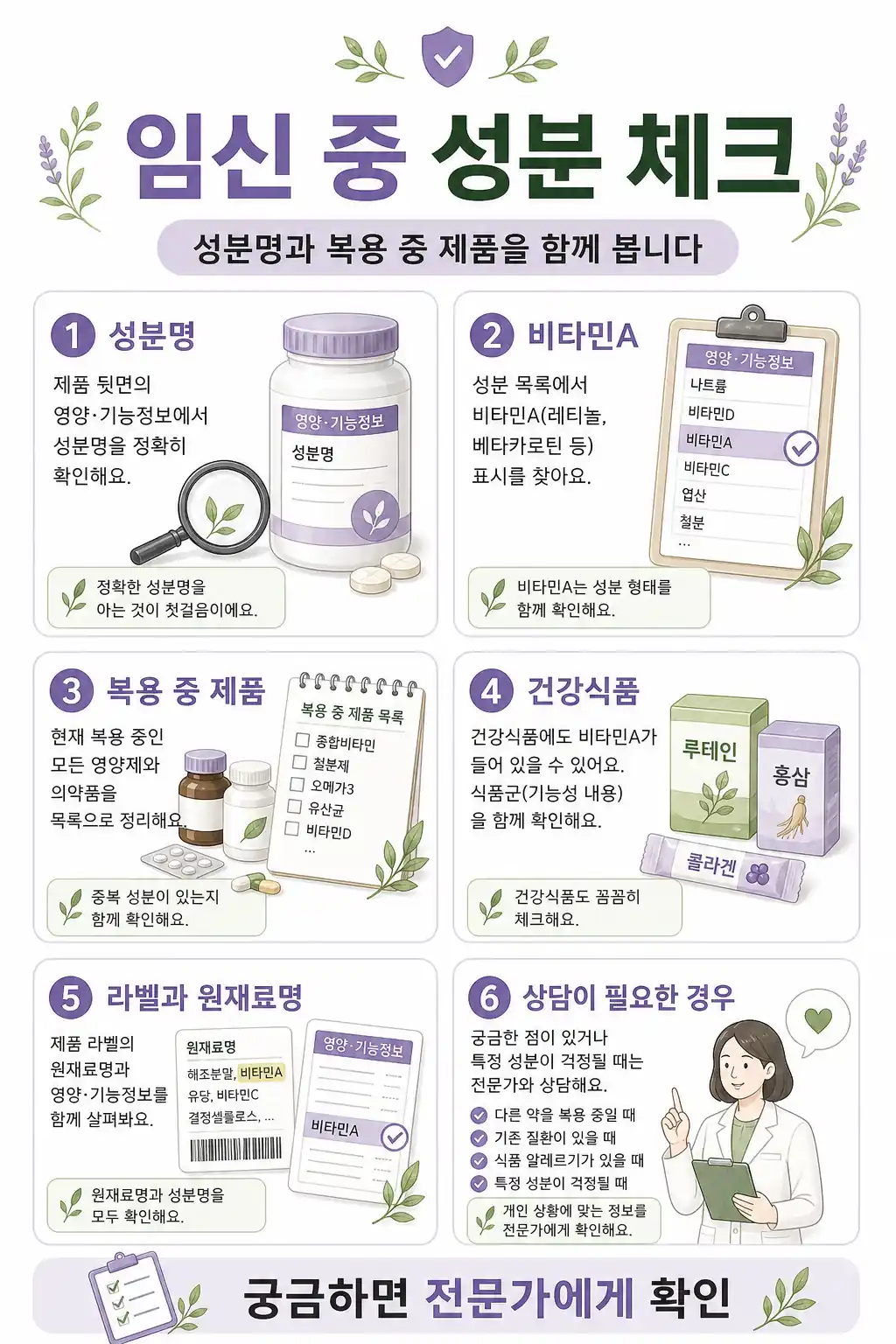 임산부 피해야 할 영양제, 비타민A부터 확인할 주의 성분 2 임신 중 영양제 성분 체크 인라인 이미지