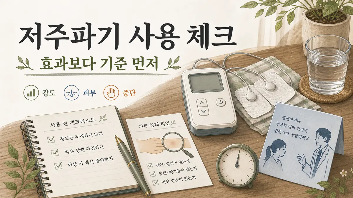 백온담 저주파기 효과보다 먼저 볼 사용 기준과 주의점 대표 이미지