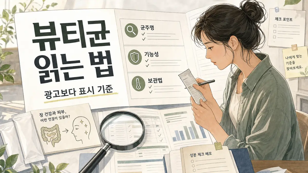 뷰티균 뜻과 효능, 장건강·피부에 왜 같이 언급될까? 대표 이미지