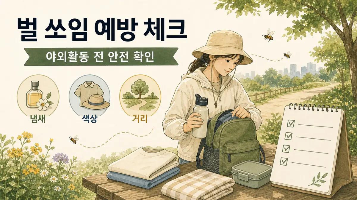 벌안쏘이는법 7가지와 벌쏘였을때 응급대처 실전팁 대표 이미지