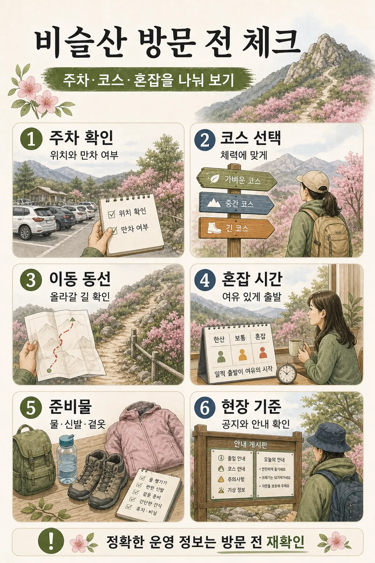 비슬산 참꽃 군락지: 코스·주차·셔틀 확인 순서 2 비슬산 참꽃 군락지 방문 전 코스와 주차, 교통 확인 순서