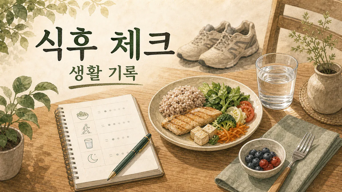 혈당 스파이크가 걱정될 때, 식후 혈당 관리 습관은 어디부터 볼까 대표 이미지