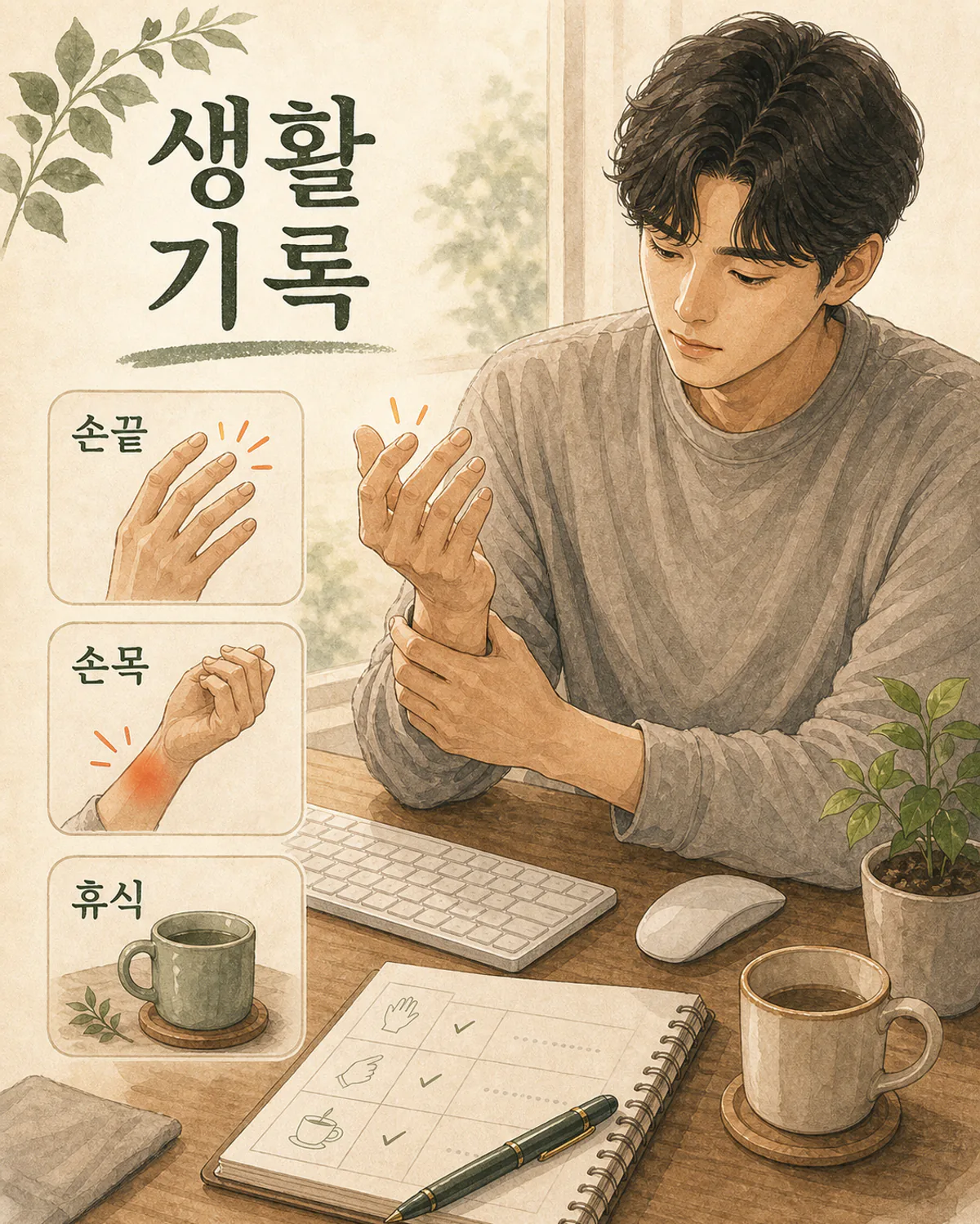 손목터널증후군, 손이 찌릿하고 저릴 때 먼저 구분할 생활 신호 2 손목터널증후군, 손이 찌릿하고 저릴 때 먼저 구분할 생활 신호 인라인 이미지