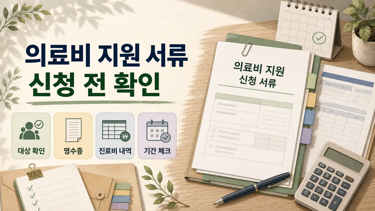 재난적 의료비 지원 신청 서류 대표 이미지