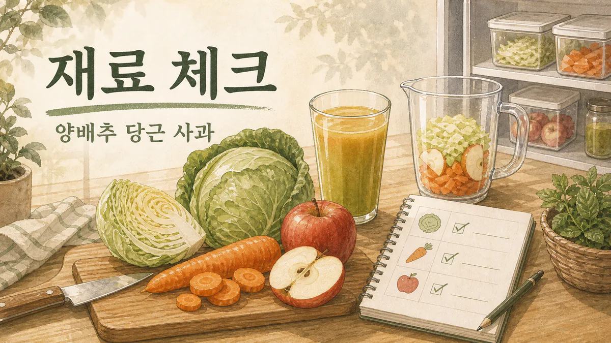 CCA주스 유행 따라 마셔도 될까? 양배추·당근·사과 조합 체크 대표 이미지