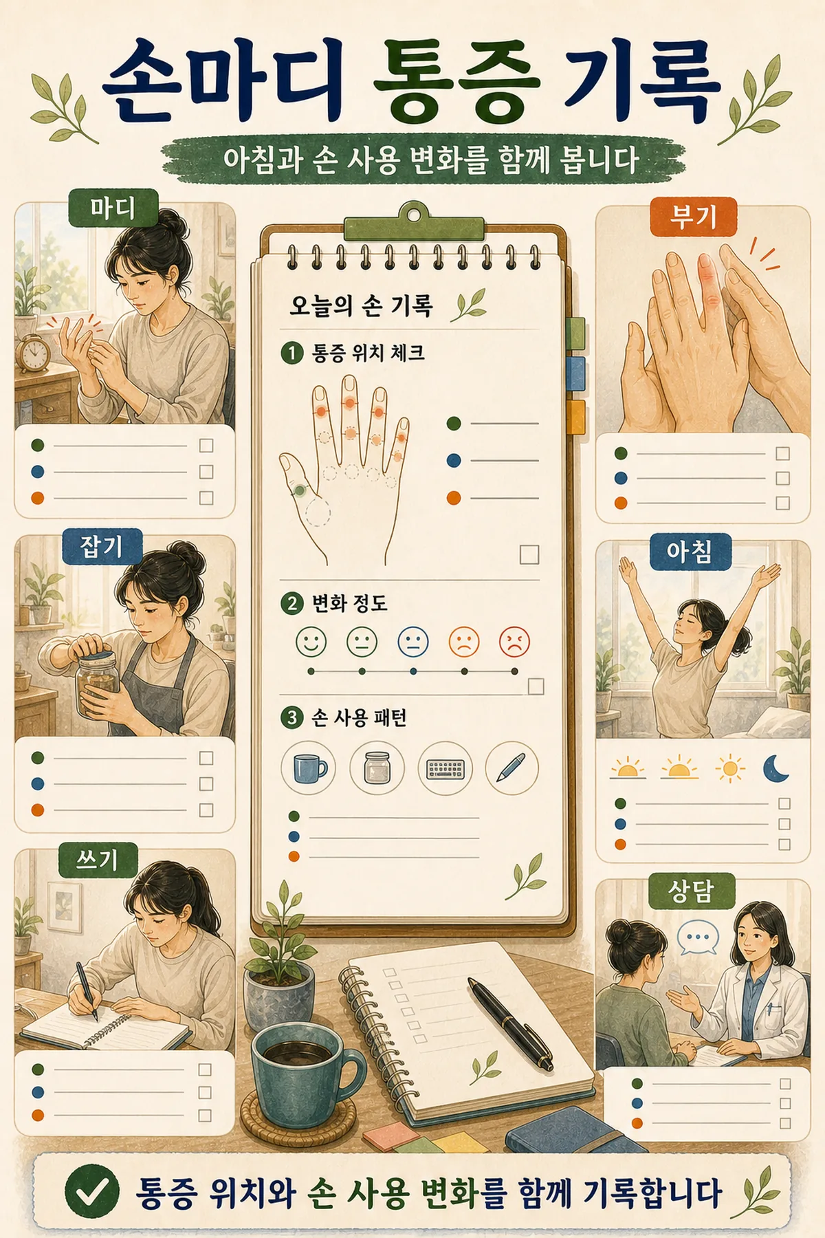 손가락 마디 통증, 단순 노화로 넘기기 전 볼 관절염 신호 ??? ???
