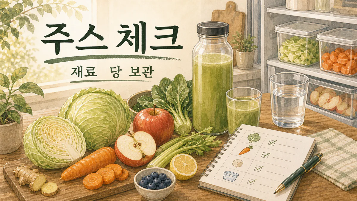 해오주스 그냥 마셔도 될까? 해독보다 먼저 볼 재료·당·보관 체크 대표 이미지
