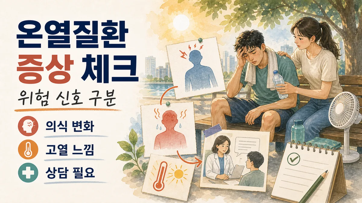 온열질환 증상, 더위 먹은 것과 위험 신호를 구분하는 법 대표 이미지