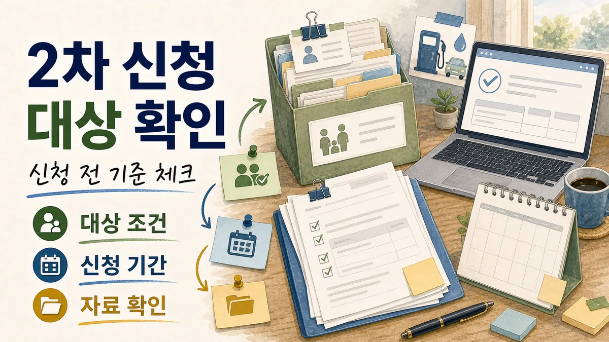 고유가 피해지원금 2차 신청, 내가 대상인지 먼저 확인할 기준 대표 이미지