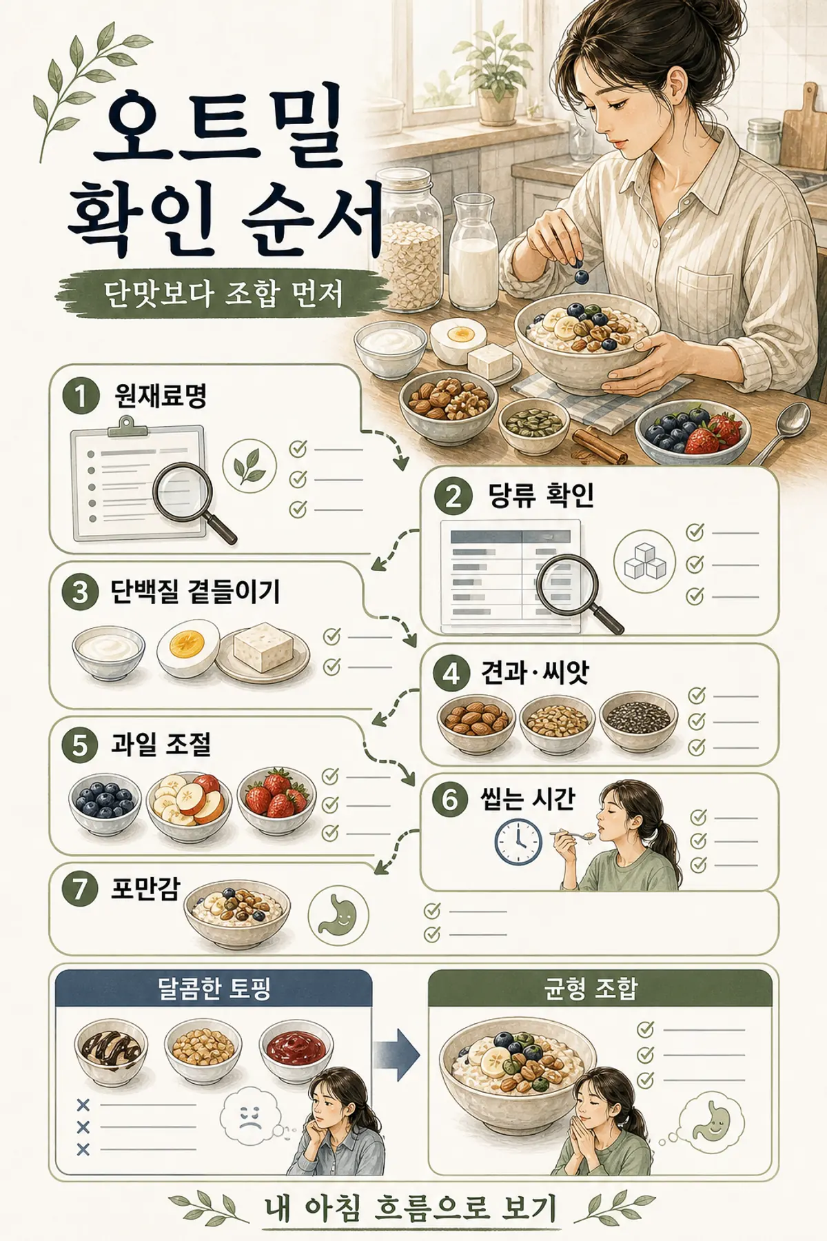 오트밀 먹는법, 혈당 덜 올리고 포만감 오래가는 조합 5가지 인라인 이미지