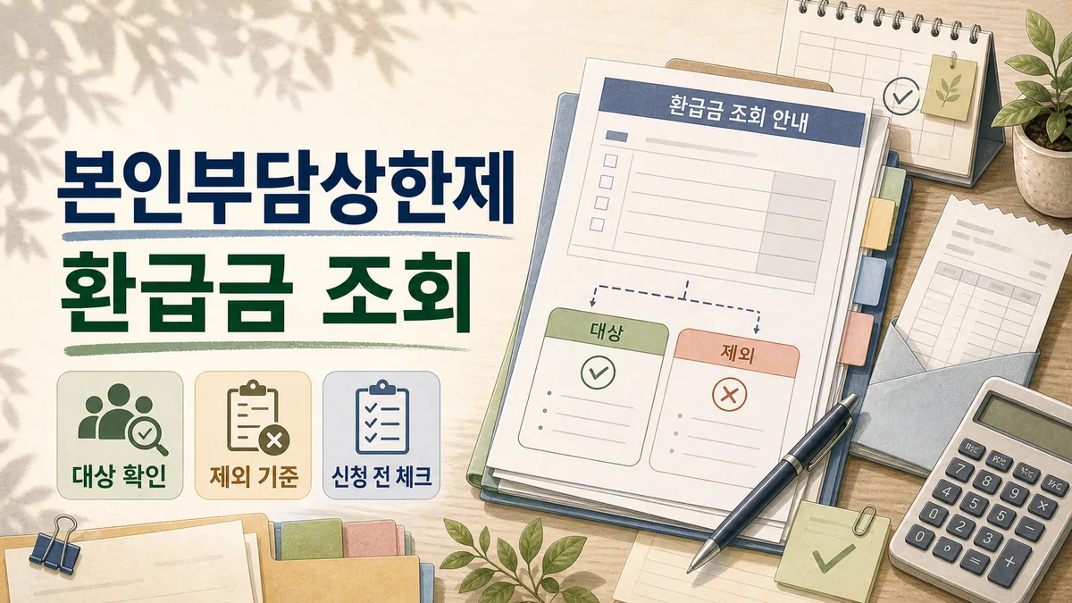 본인부담상한제 환급금 조회 대상 제외 대표 이미지