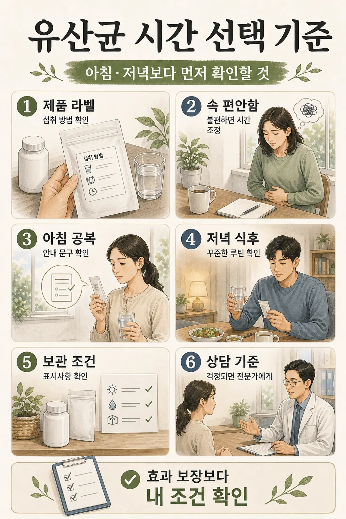 유산균 먹는 시간을 제품 라벨과 생활 루틴으로 정하는 기준