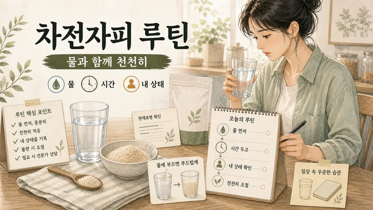 차전자피 먹는법, 물·시간·섭취량 제대로 먹는 실전 루틴 대표 이미지
