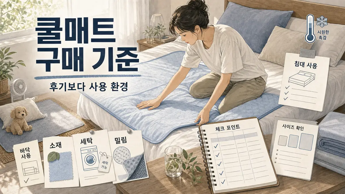 랑펠로 냉감 쿨매트 후기 전에 보는 장단점과 고르는법 대표 이미지