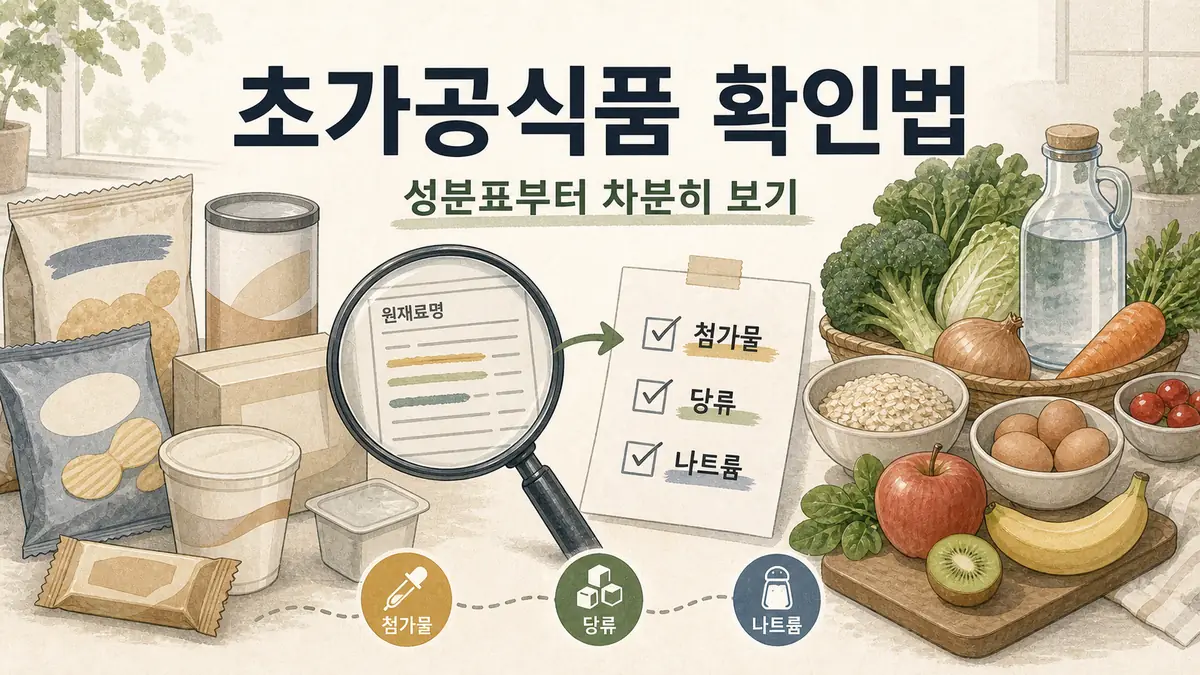 초가공식품 7가지 반드시 피해야하는 음식은? 대표 이미지