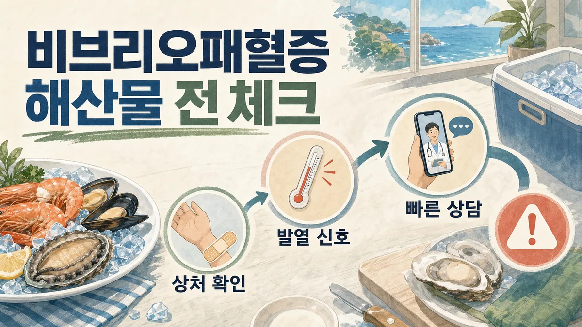 비브리오패혈증 초기증상 여름 해산물 확인 대표 이미지