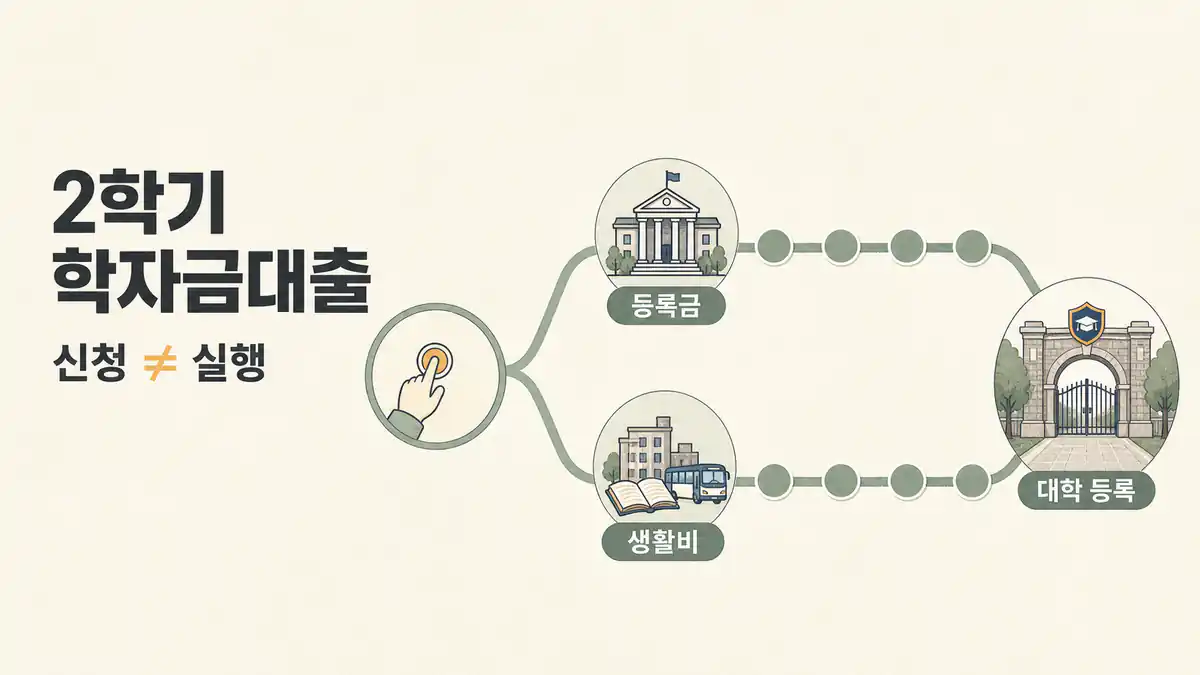 2026 2학기 학자금대출 신청, 등록금·생활비 실행 전에 볼 8주 기준 핵심 일정 안내 이미지