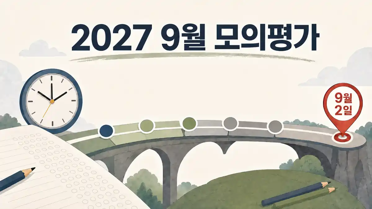 2027 9월 모의평가 9월 2일, 시험시간표·준비물·성적통지일 체크 핵심 일정 안내 이미지