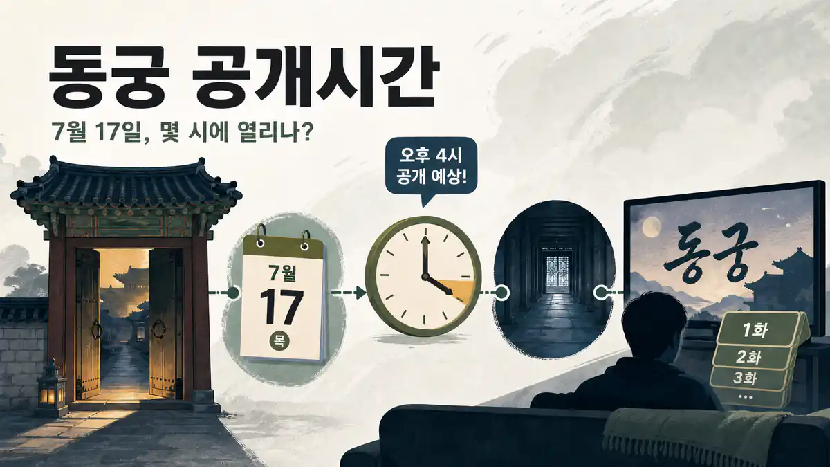 넷플릭스 드라마 동궁의 2026년 7월 17일 공개일을 알리는 그래픽