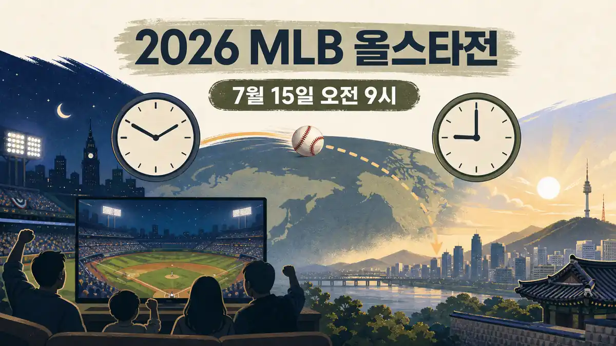 2026 MLB 올스타전 한국시간, 7월 15일 오전 9시 일정·중계 핵심 일정 안내 이미지